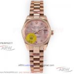 N9 Factory 904L Rolex Datejust 28mm President Women's Watch - Pink Dial NH05 Automatic